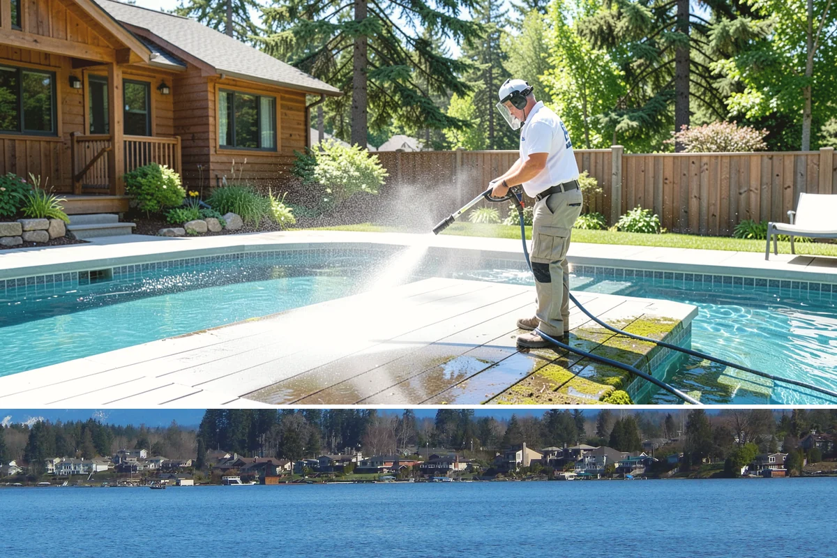 Exterior Wall Cleaning in Lake Stevens, Snohomish County, WA - Clean in the warmer, drier months so the walls dry evenly and the results hold through the rainy season.