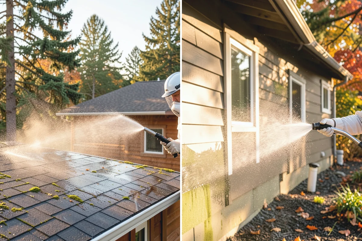 Exterior Wall Cleaning in Marysville, Snohomish County, WA - Identify the wall material and its cleaning limits