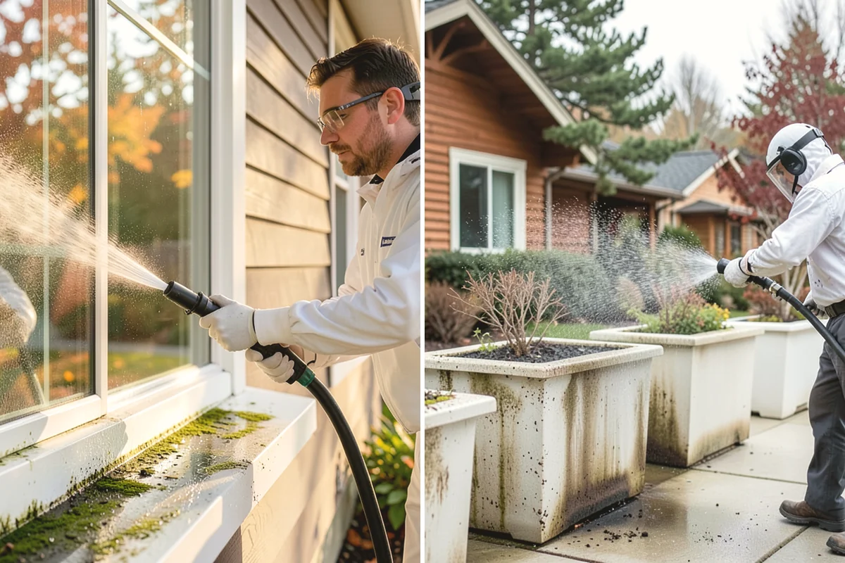 Exterior Wall Cleaning in Mercer Island, King County, WA - Identify the wall material and its cleaning limits