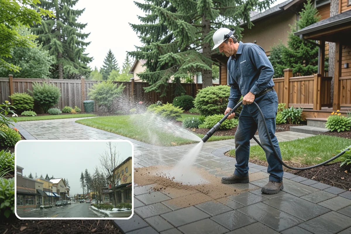 Exterior Wall Cleaning in Mill Creek, Snohomish County, WA - Removes vertical rain streaks and water tracks