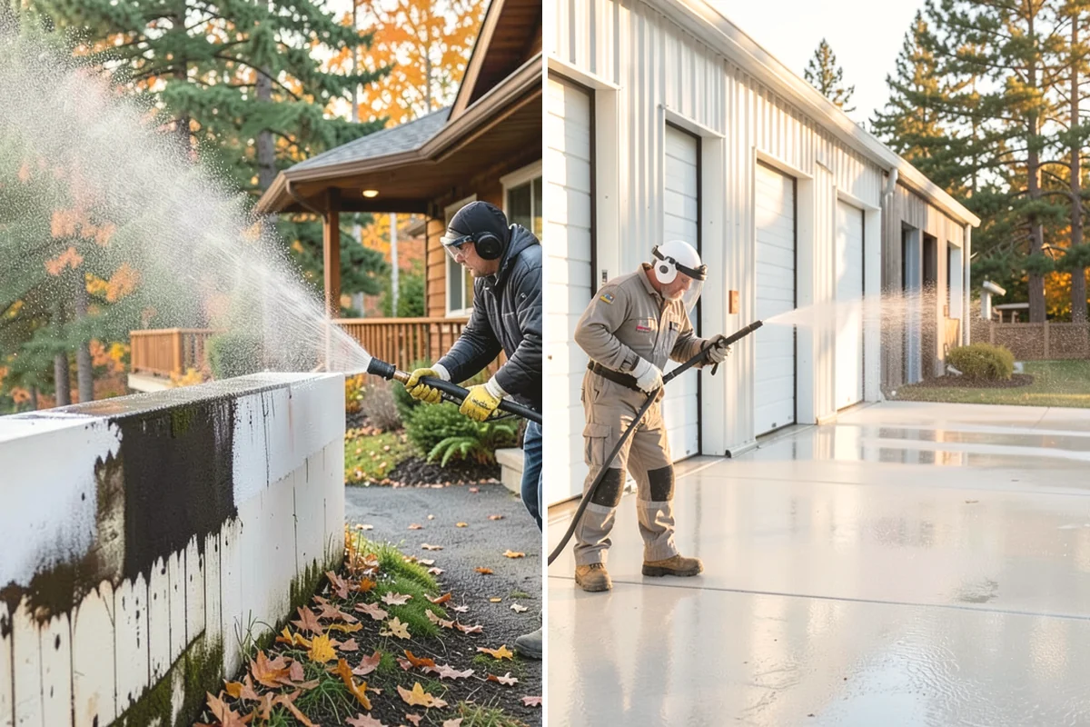 Exterior Wall Cleaning in Mill Creek, Snohomish County, WA - Identify the wall material and its cleaning limits