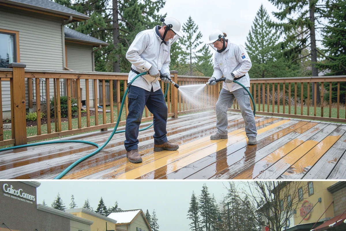 Exterior Wall Cleaning in Mill Creek, Snohomish County, WA - Clean in the warmer, drier months so the walls dry evenly and the results hold through the rainy season.