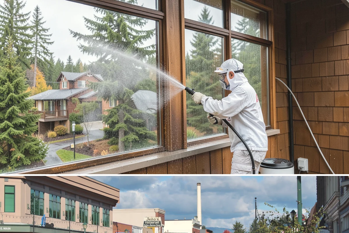 Exterior Wall Cleaning in Monroe, Snohomish County, WA - Clean in the warmer, drier months so the walls dry evenly and the results hold through the rainy season.