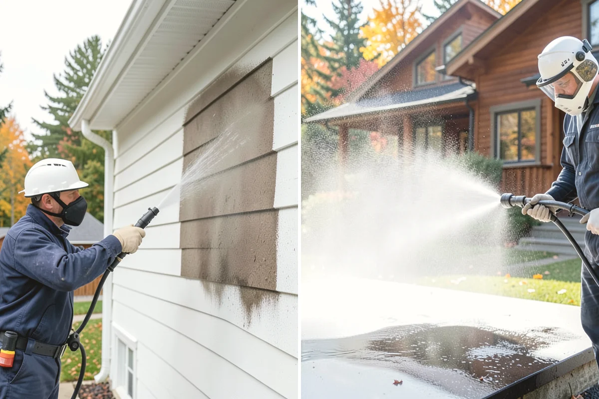 Exterior Wall Cleaning in Mukilteo, Snohomish County, WA - Identify the wall material and its cleaning limits