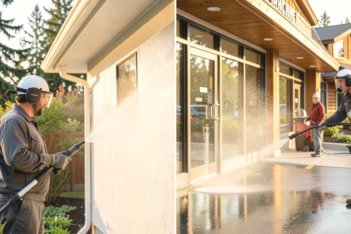 Exterior Wall Cleaning in North Bend, King County, WA - Identify the wall material and its cleaning limits