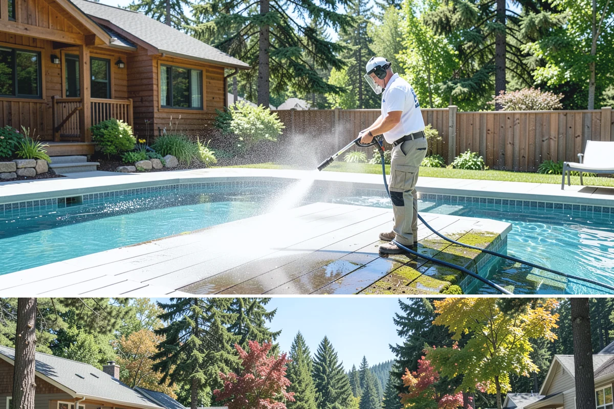 Exterior Wall Cleaning in Orting, Pierce County, WA - Clean in the warmer, drier months so the walls dry evenly and the results hold through the rainy season.