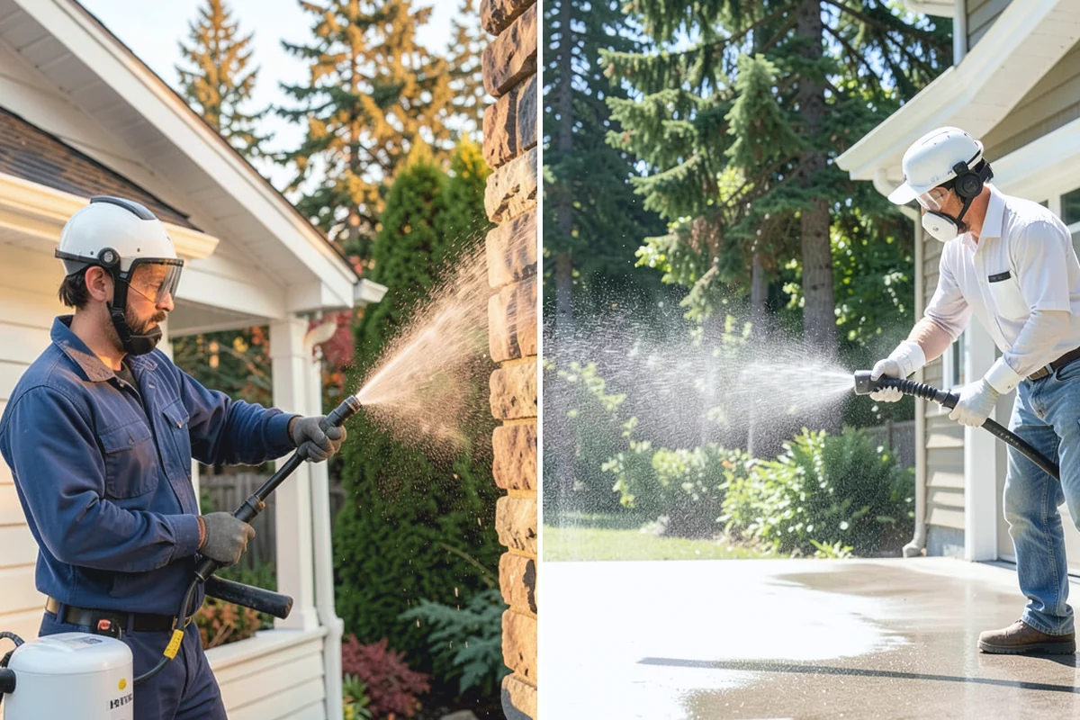 Exterior Wall Cleaning in Redmond, King County, WA - Identify the wall material and its cleaning limits