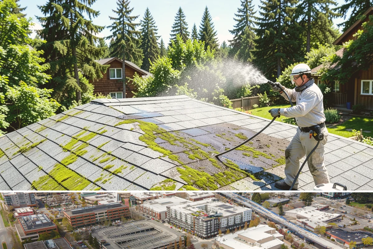 Exterior Wall Cleaning in Redmond, King County, WA - Clean in the warmer, drier months so the walls dry evenly and the results hold through the rainy season.