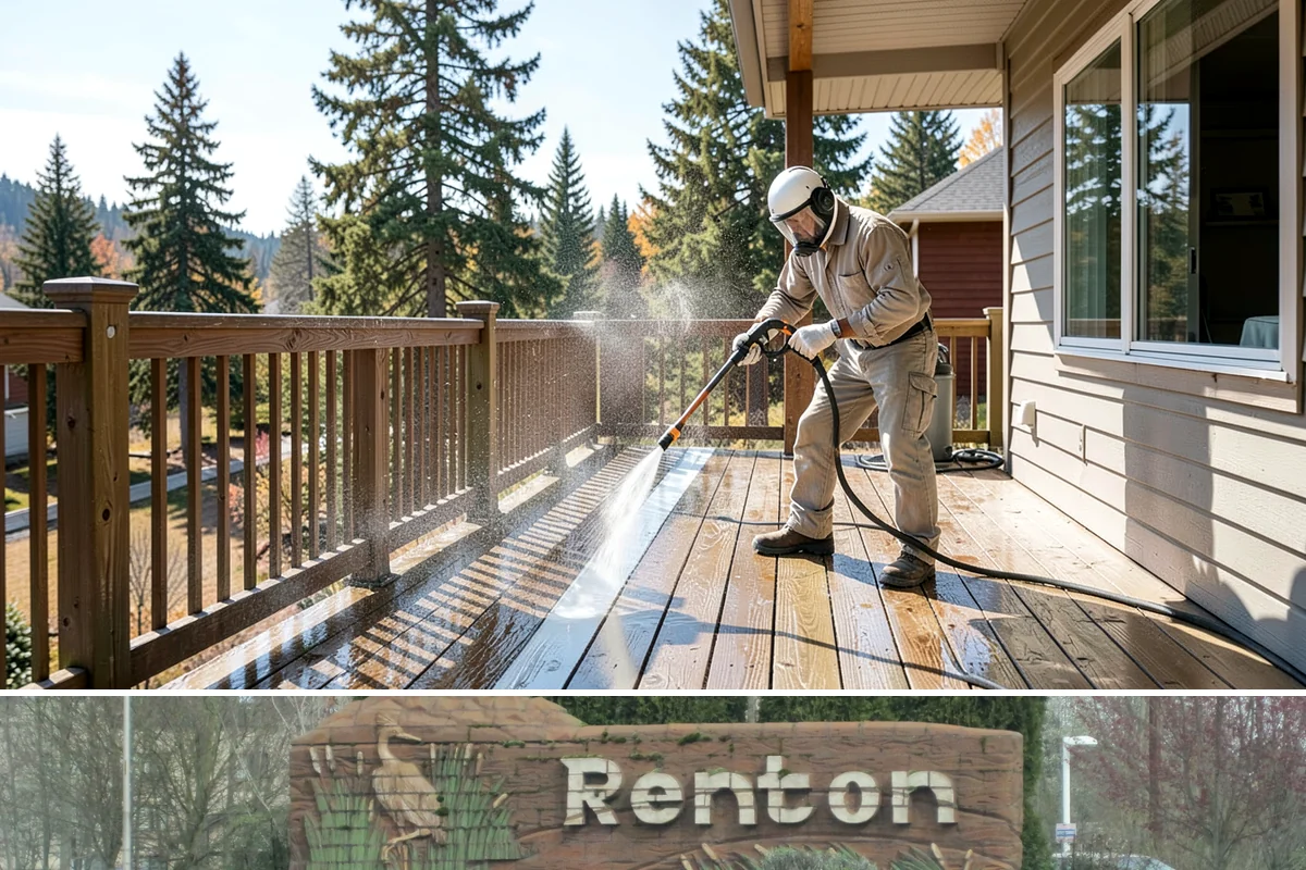 Exterior Wall Cleaning in Renton, King County, WA - Clean in the warmer, drier months so the walls dry evenly and the results hold through the rainy season.