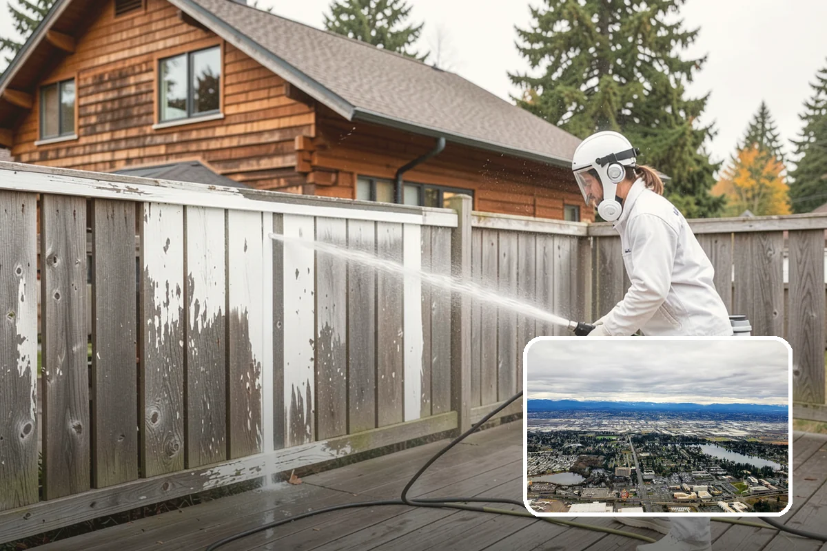 Exterior Wall Cleaning in SeaTac, King County, WA - Removes vertical rain streaks and water tracks