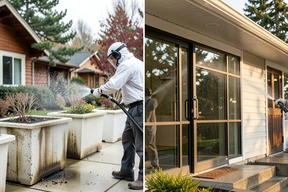 Exterior Wall Cleaning in SeaTac, King County, WA - Identify the wall material and its cleaning limits