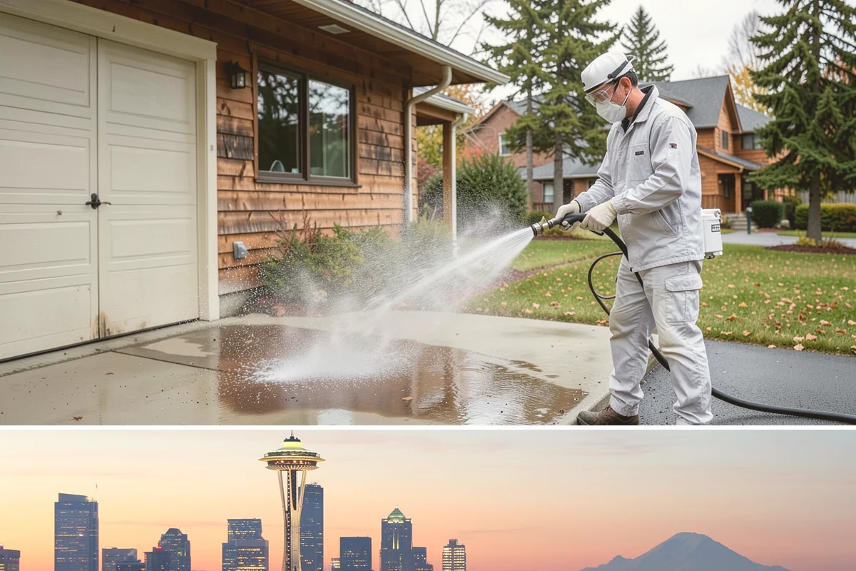 Exterior Wall Cleaning in Seattle, King County, WA - Clean in the warmer, drier months so the walls dry evenly and the results hold through the rainy season.