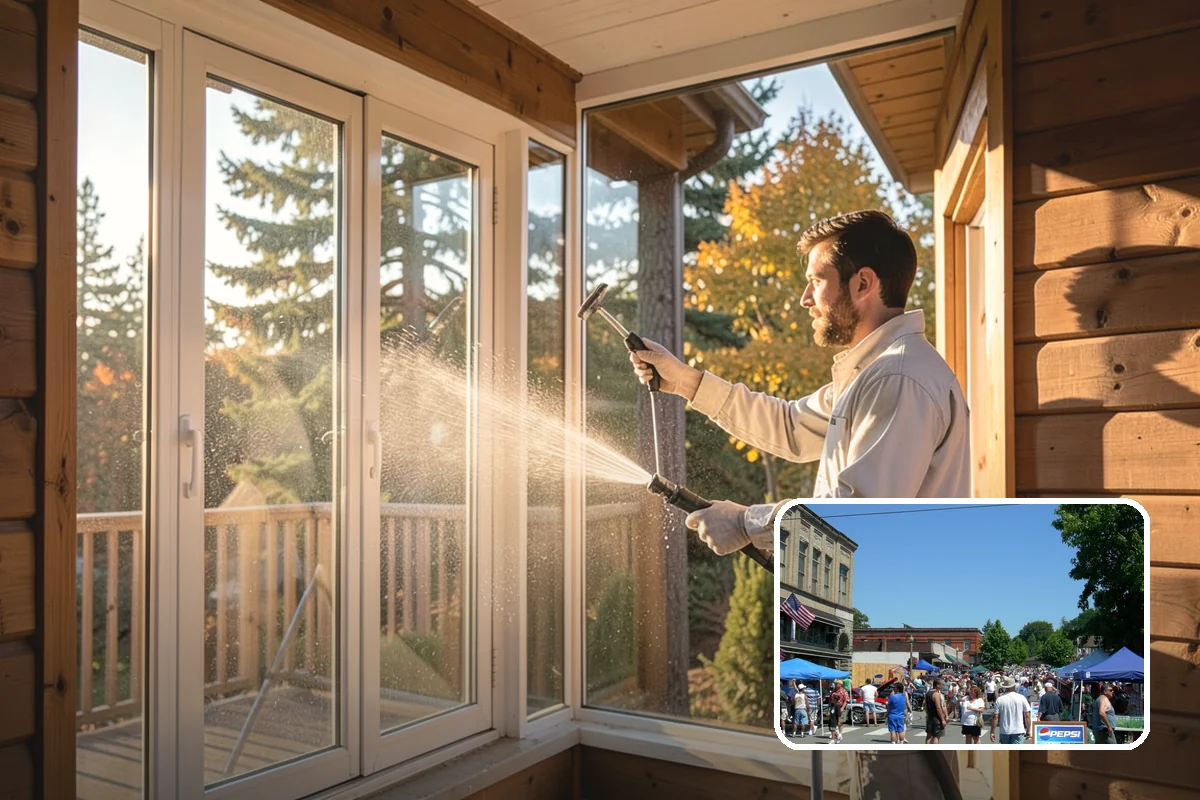 Exterior Wall Cleaning in Snohomish, Snohomish County, WA - Removes vertical rain streaks and water tracks