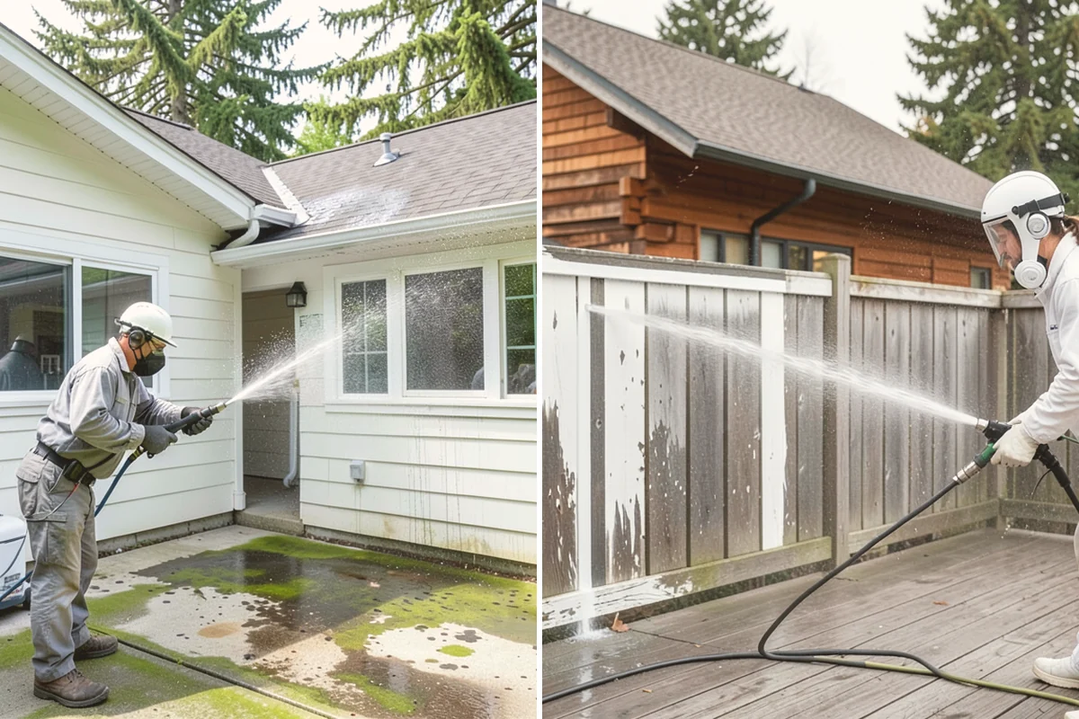 Exterior Wall Cleaning in Snohomish, Snohomish County, WA - Identify the wall material and its cleaning limits