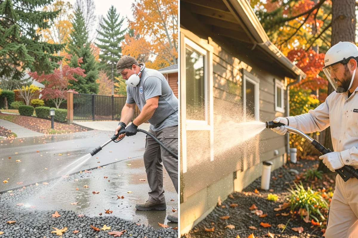 Exterior Wall Cleaning in Stanwood, Snohomish County, WA - Identify the wall material and its cleaning limits