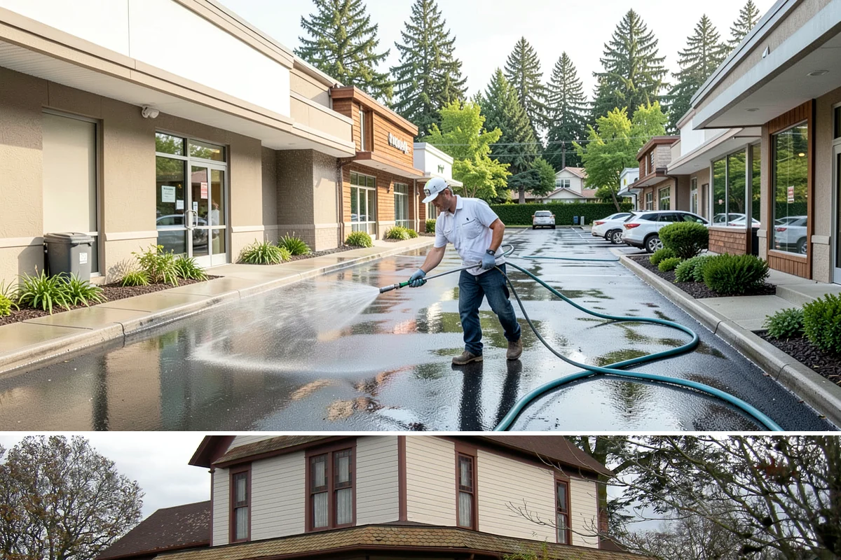 Exterior Wall Cleaning in Sumner, Pierce County, WA - Clean in the warmer, drier months so the walls dry evenly and the results hold through the rainy season.