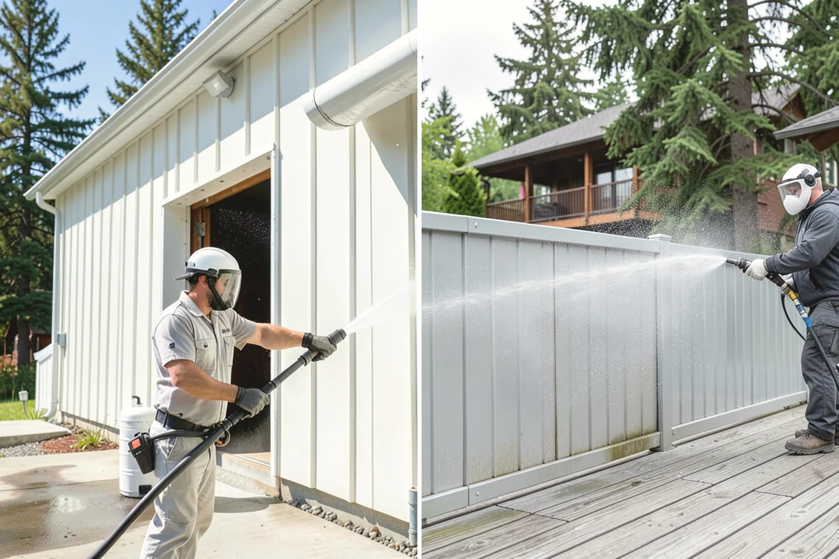 Exterior Wall Cleaning in Tukwila, King County, WA - Identify the wall material and its cleaning limits