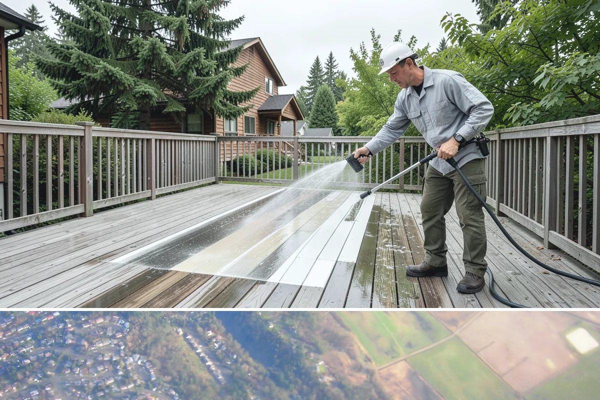 Exterior Window Cleaning in Algona, King County, WA - Spring cleaning clears the winter's spotting and pollen just as brighter days return.