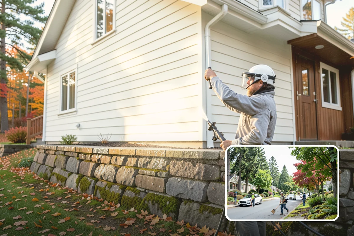 Exterior Window Cleaning in Beaux Arts Village, King County, WA - Clears pollen, grime, and water spotting from the glass