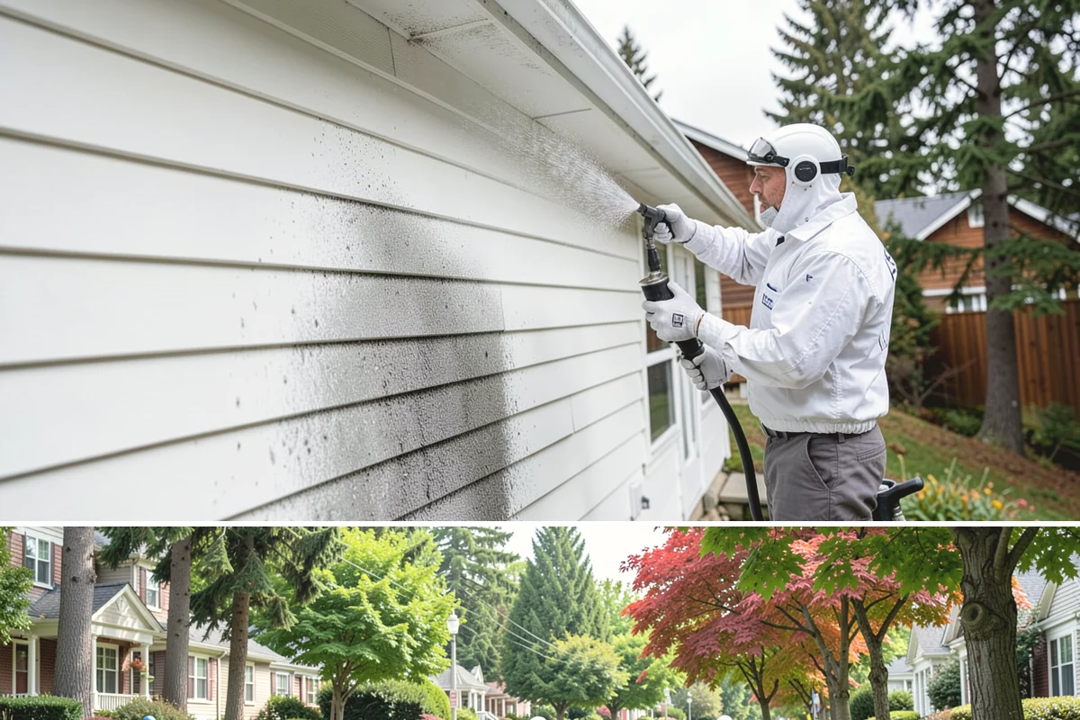 Exterior Window Cleaning in Beaux Arts Village, King County, WA - Spring cleaning clears the winter's spotting and pollen just as brighter days return.