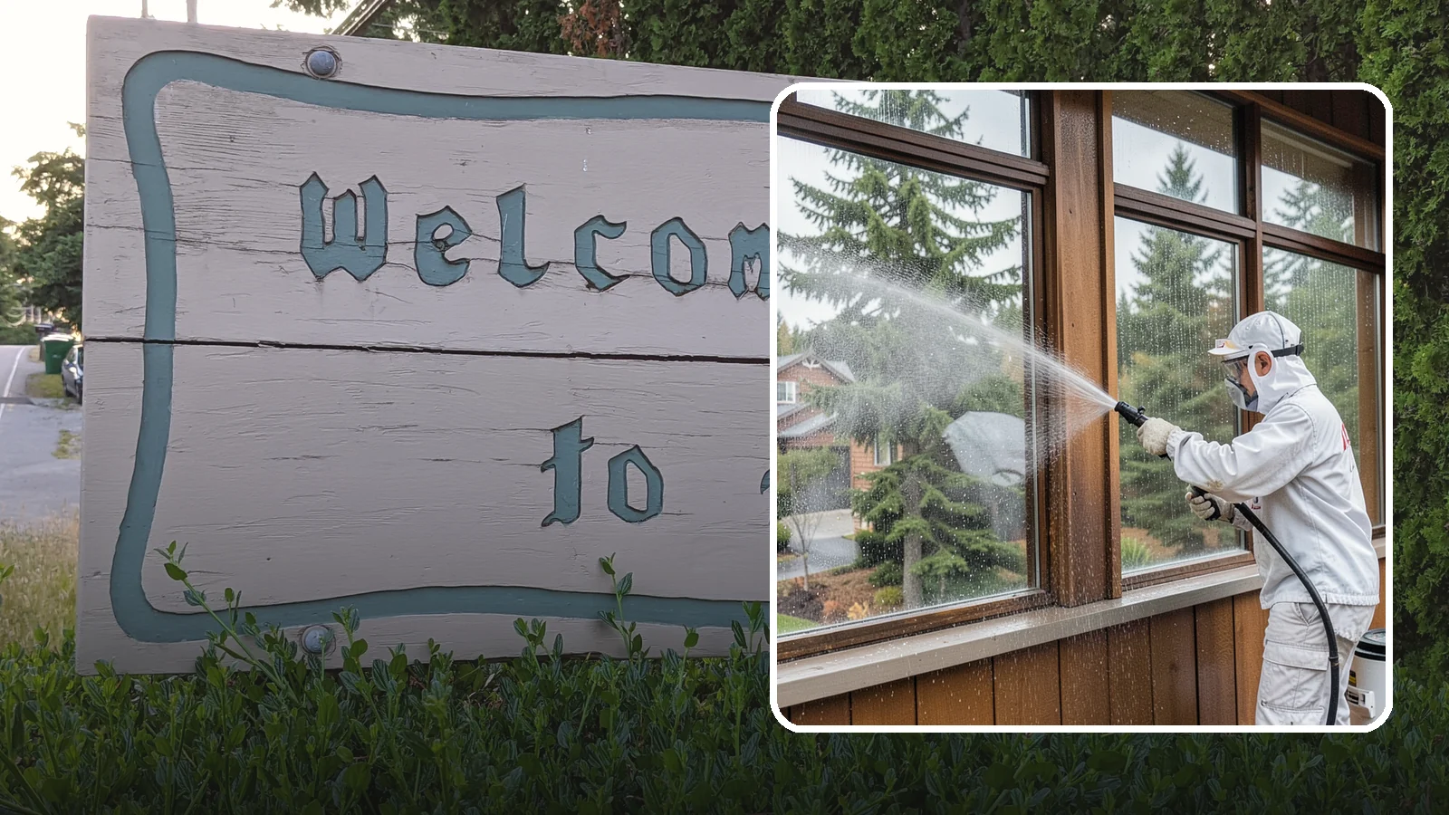 Exterior Window Cleaning in Brier, Snohomish County, WA - Streak-free exterior window cleaning that clears the grime and water spotting our damp, overcast climate leaves on the glass.
