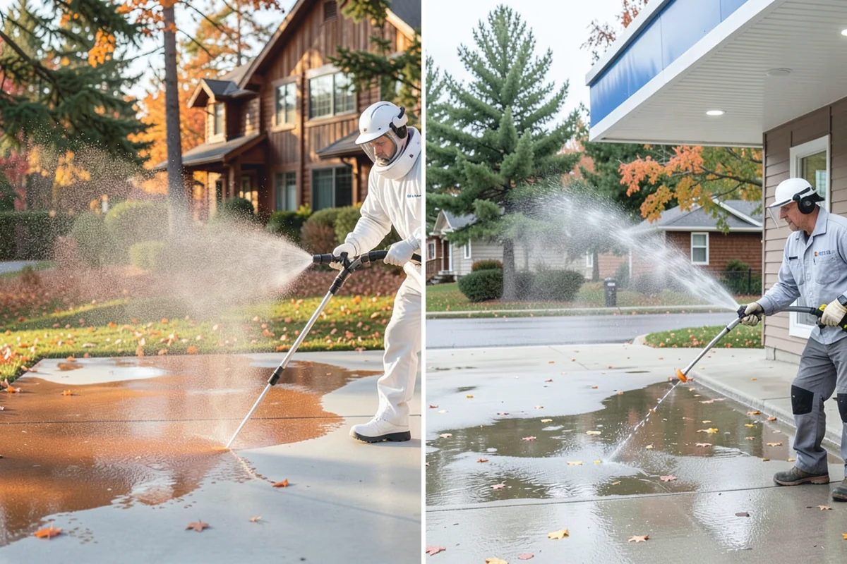 Exterior Window Cleaning in Buckley, Pierce County, WA - Rinse loose dust and pollen from the panes