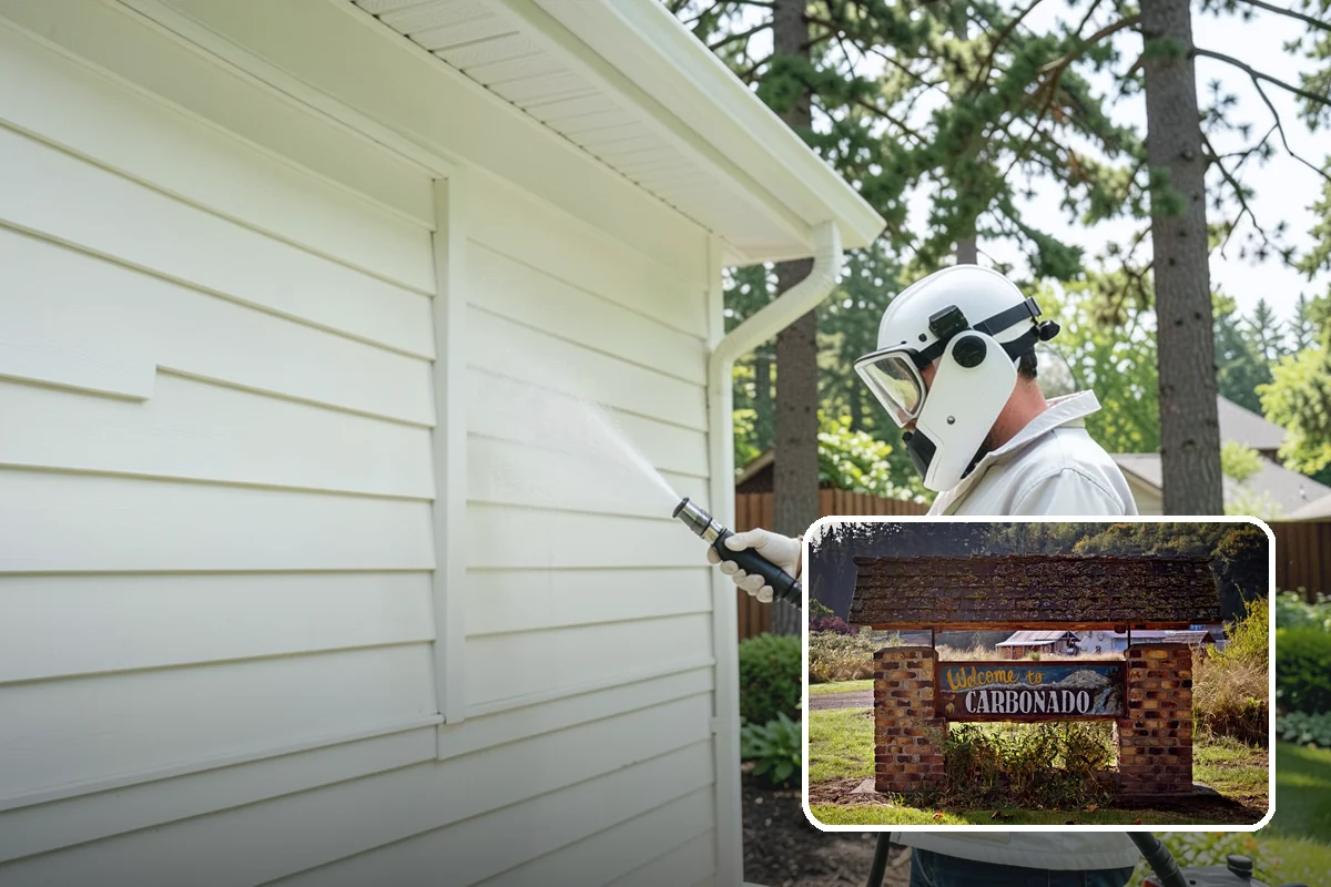 Exterior Window Cleaning in Carbonado, Pierce County, WA - Clears pollen, grime, and water spotting from the glass