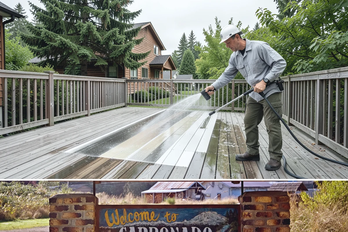 Exterior Window Cleaning in Carbonado, Pierce County, WA - Spring cleaning clears the winter's spotting and pollen just as brighter days return.