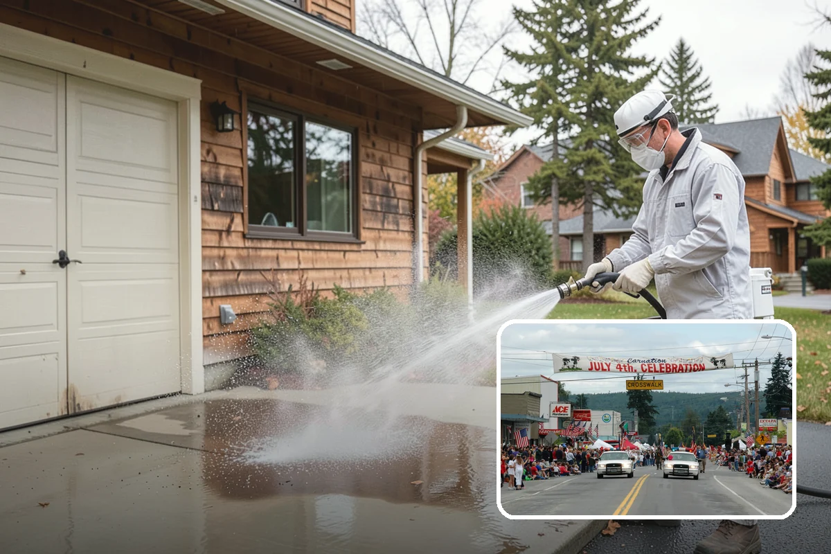 Exterior Window Cleaning in Carnation, King County, WA - Clears pollen, grime, and water spotting from the glass