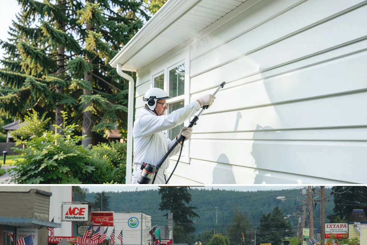 Exterior Window Cleaning in Carnation, King County, WA - Spring cleaning clears the winter's spotting and pollen just as brighter days return.