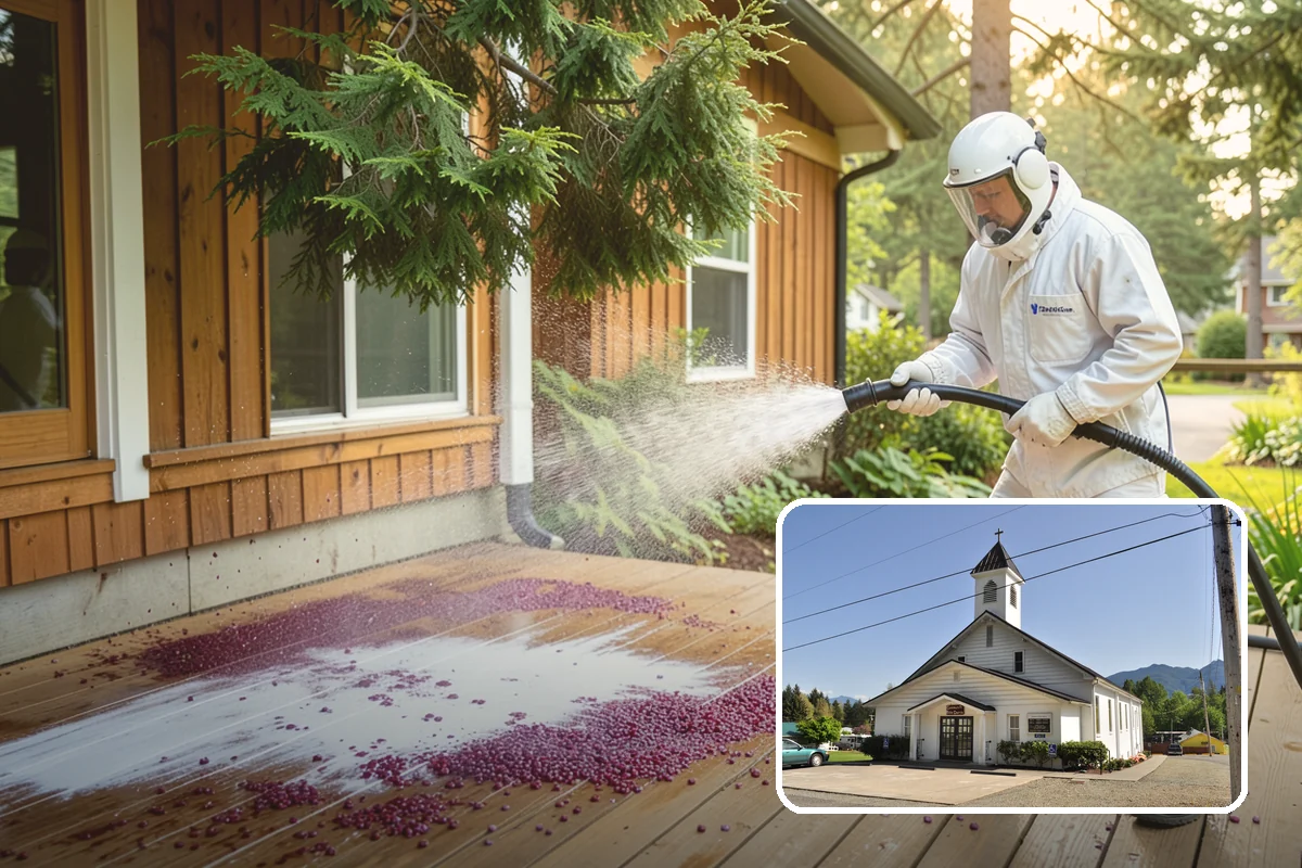 Exterior Window Cleaning in Concrete, Skagit County, WA - Clears pollen, grime, and water spotting from the glass