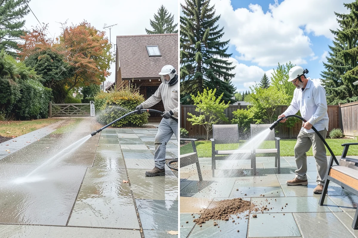 Exterior Window Cleaning in Coupeville, Island County, WA - Rinse loose dust and pollen from the panes