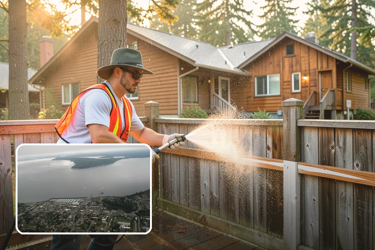 Exterior Window Cleaning in Des Moines, King County, WA - Clears pollen, grime, and water spotting from the glass