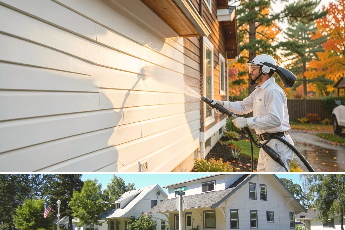 Exterior Window Cleaning in DuPont, Pierce County, WA - Spring cleaning clears the winter's spotting and pollen just as brighter days return.