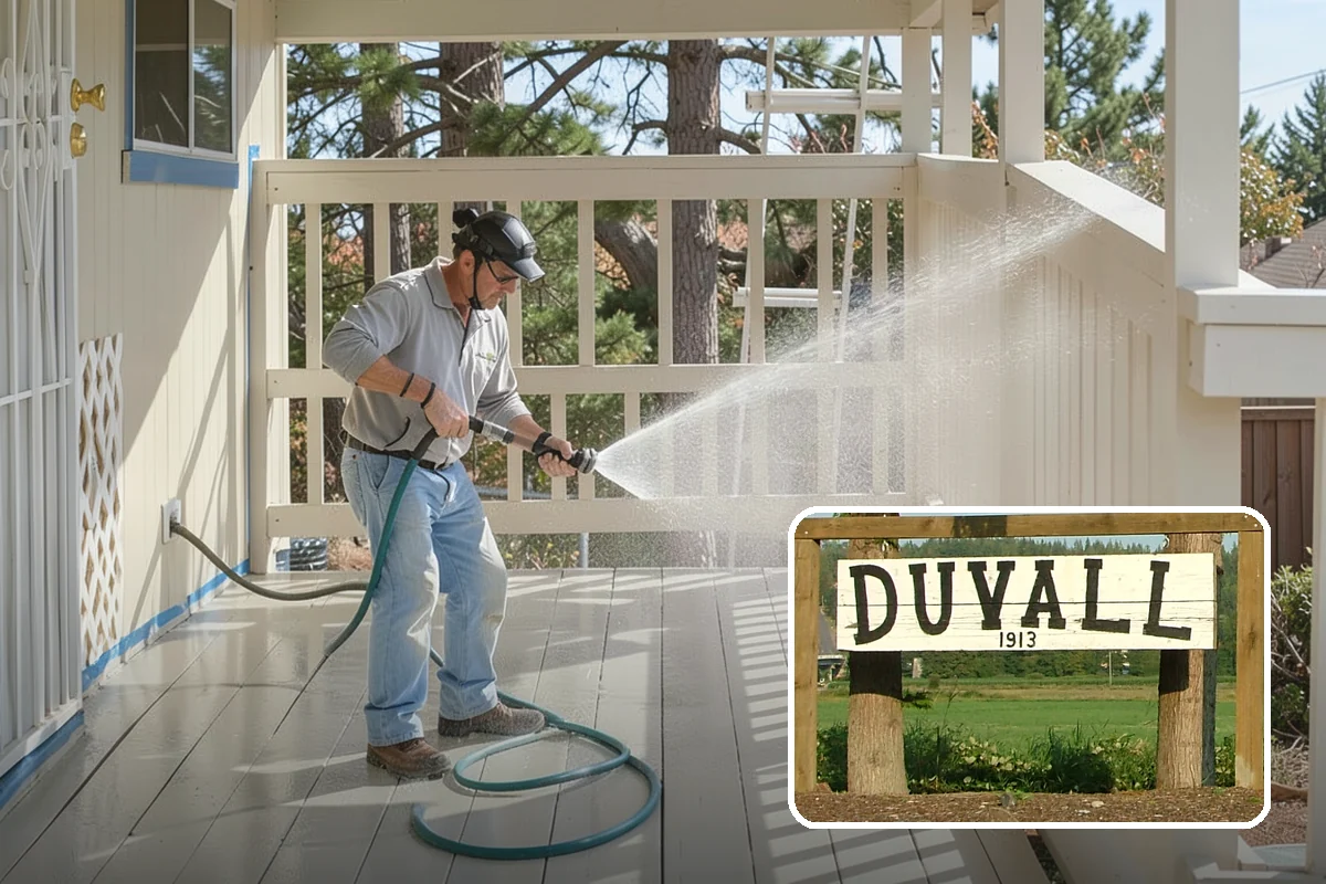 Exterior Window Cleaning in Duvall, King County, WA - Clears pollen, grime, and water spotting from the glass