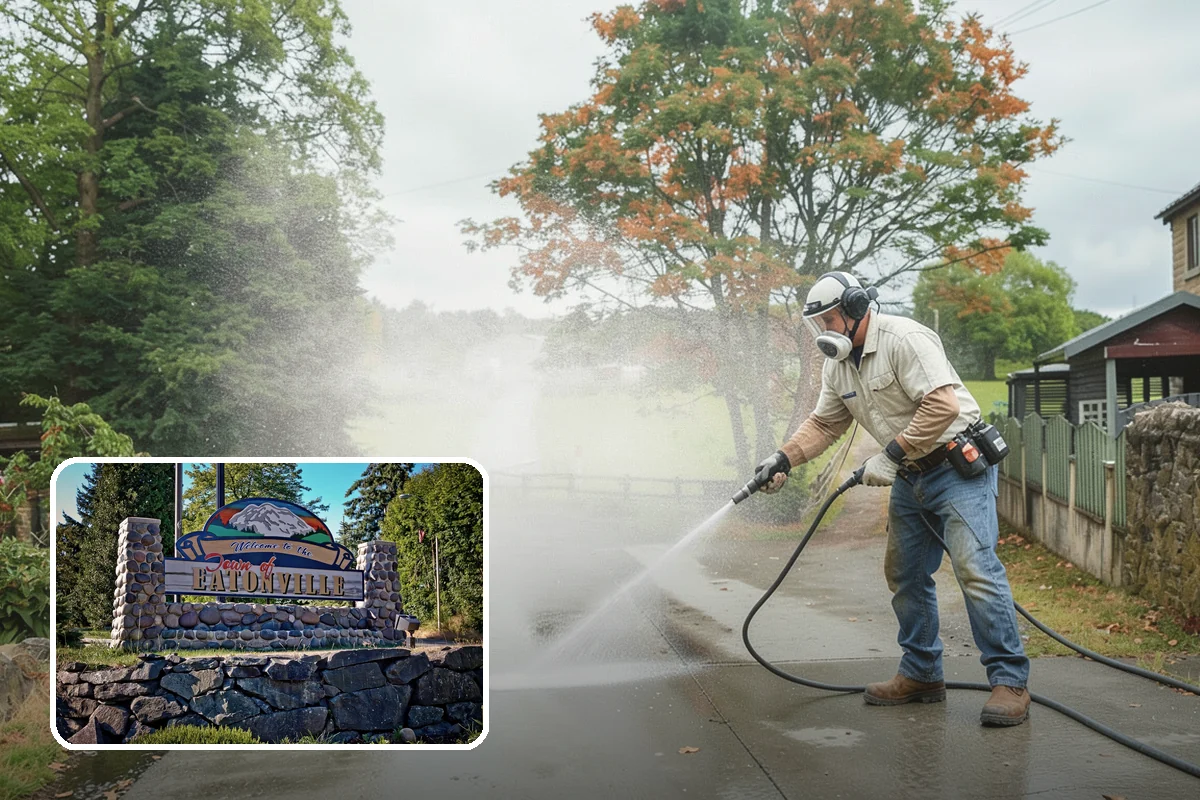Exterior Window Cleaning in Eatonville, Pierce County, WA - Clears pollen, grime, and water spotting from the glass