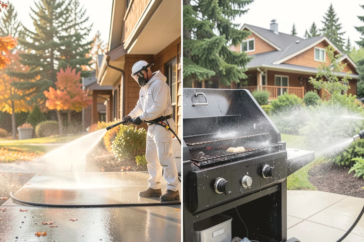 Exterior Window Cleaning in Edgewood, Pierce County, WA - Rinse loose dust and pollen from the panes