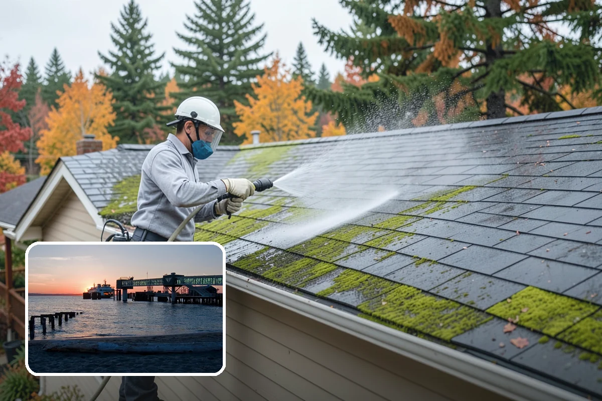 Exterior Window Cleaning in Edmonds, Snohomish County, WA - Clears pollen, grime, and water spotting from the glass