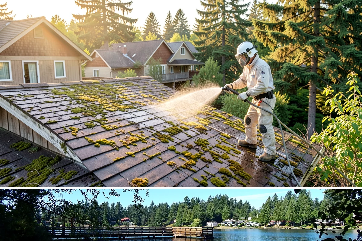 Exterior Window Cleaning in Federal Way, King County, WA - Spring cleaning clears the winter's spotting and pollen just as brighter days return.