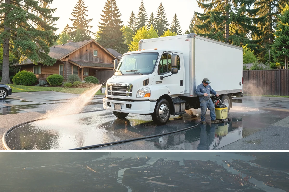 Exterior Window Cleaning in Fife, Pierce County, WA - Spring cleaning clears the winter's spotting and pollen just as brighter days return.