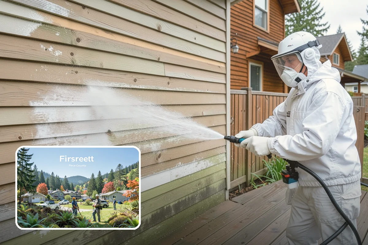 Exterior Window Cleaning in Fircrest, Pierce County, WA - Clears pollen, grime, and water spotting from the glass