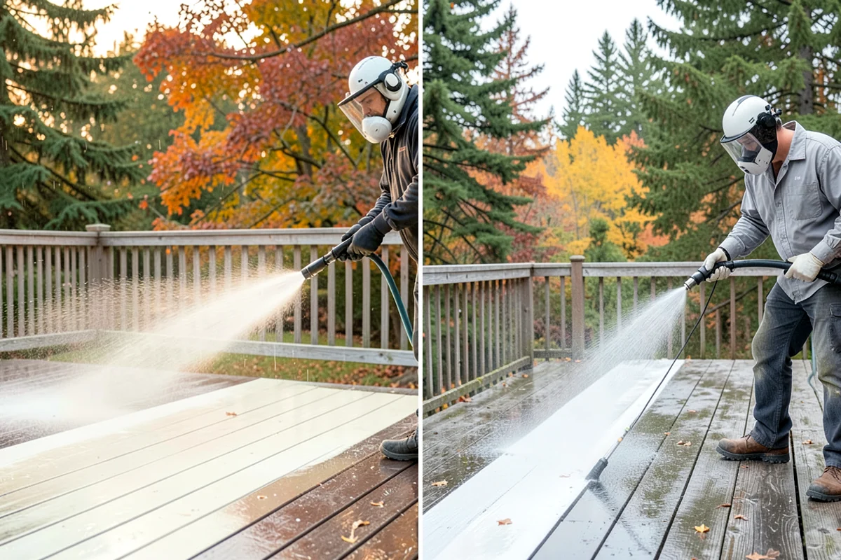 Exterior Window Cleaning in Gig Harbor, Pierce County, WA - Rinse loose dust and pollen from the panes