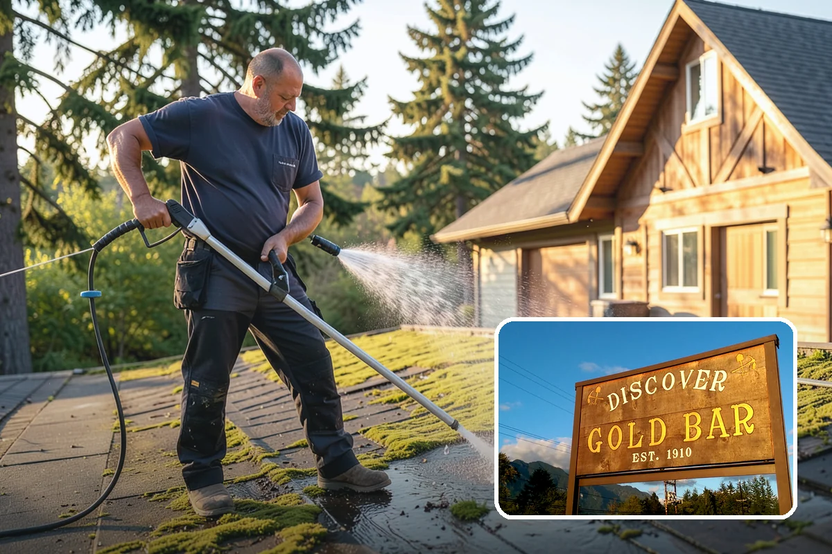 Exterior Window Cleaning in Gold Bar, Snohomish County, WA - Clears pollen, grime, and water spotting from the glass