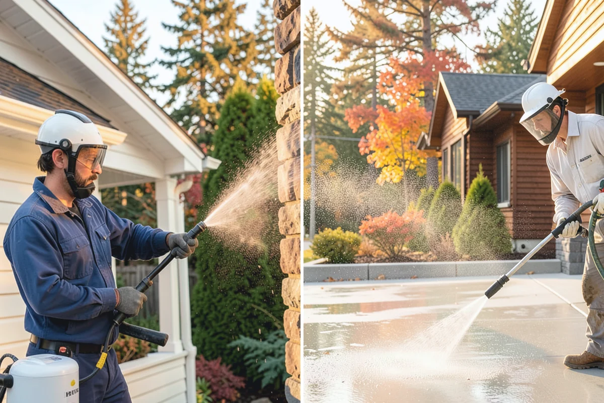 Exterior Window Cleaning in Gold Bar, Snohomish County, WA - Rinse loose dust and pollen from the panes