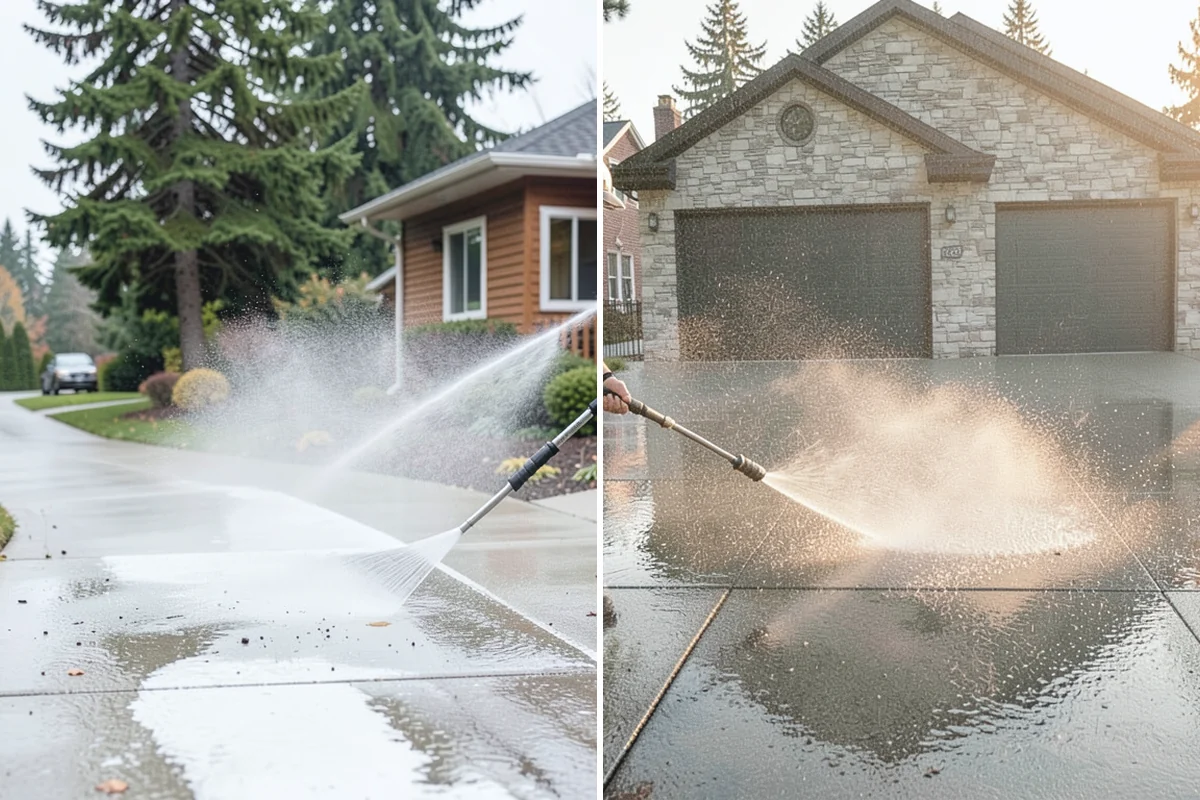 Exterior Window Cleaning in Granite Falls, Snohomish County, WA - Rinse loose dust and pollen from the panes