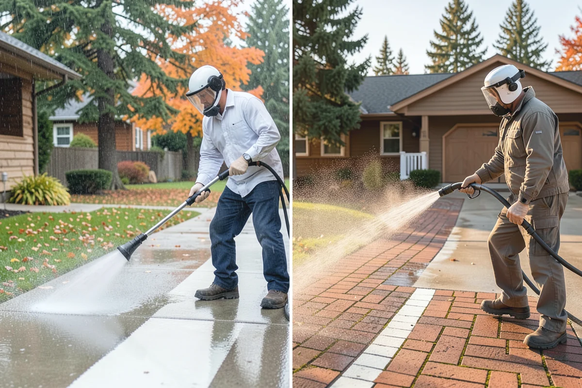 Exterior Window Cleaning in Hamilton, Skagit County, WA - Rinse loose dust and pollen from the panes