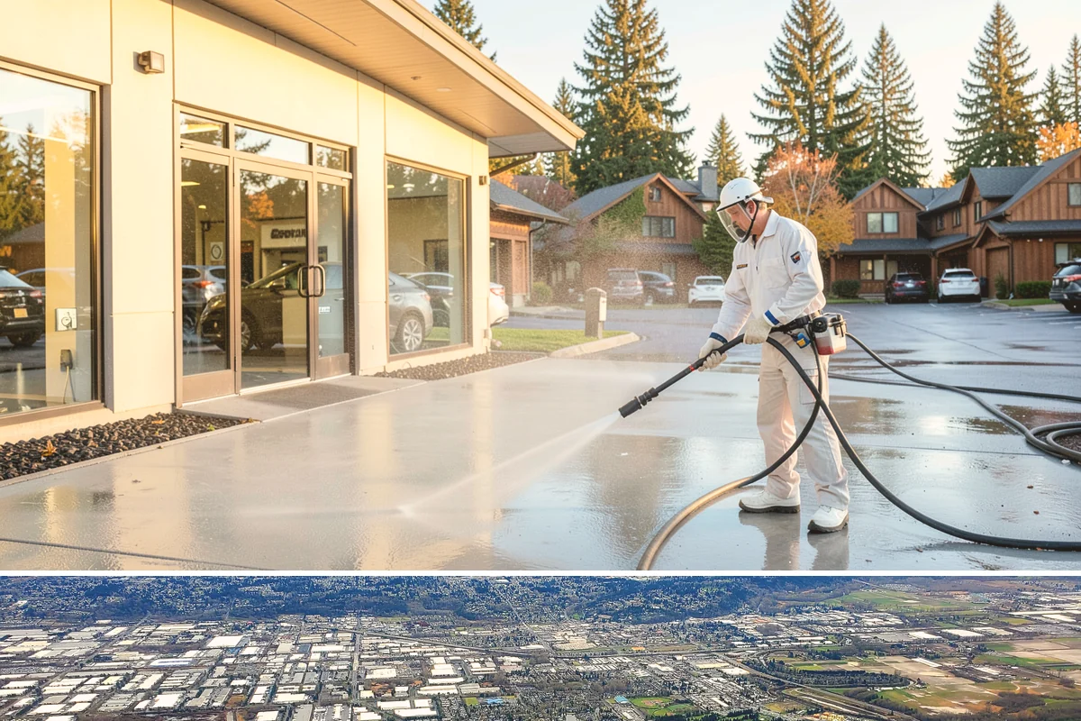 Exterior Window Cleaning in Kent, King County, WA - Spring cleaning clears the winter's spotting and pollen just as brighter days return.