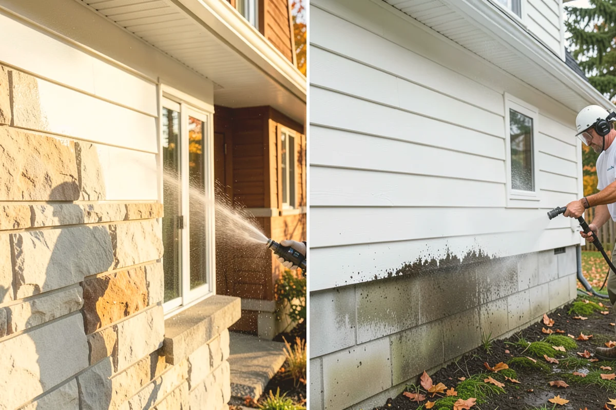 Exterior Window Cleaning in Kirkland, King County, WA - Rinse loose dust and pollen from the panes