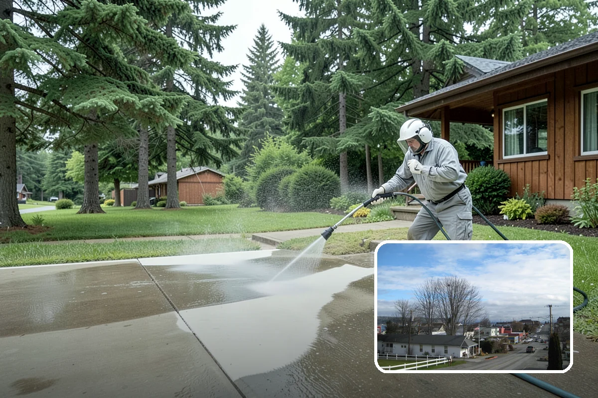 Exterior Window Cleaning in Langley, Island County, WA - Clears pollen, grime, and water spotting from the glass