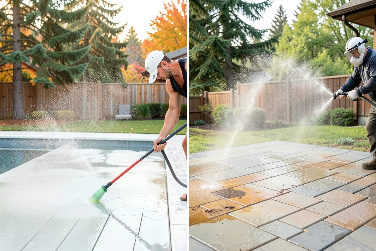 Exterior Window Cleaning in Lyman, Skagit County, WA - Rinse loose dust and pollen from the panes